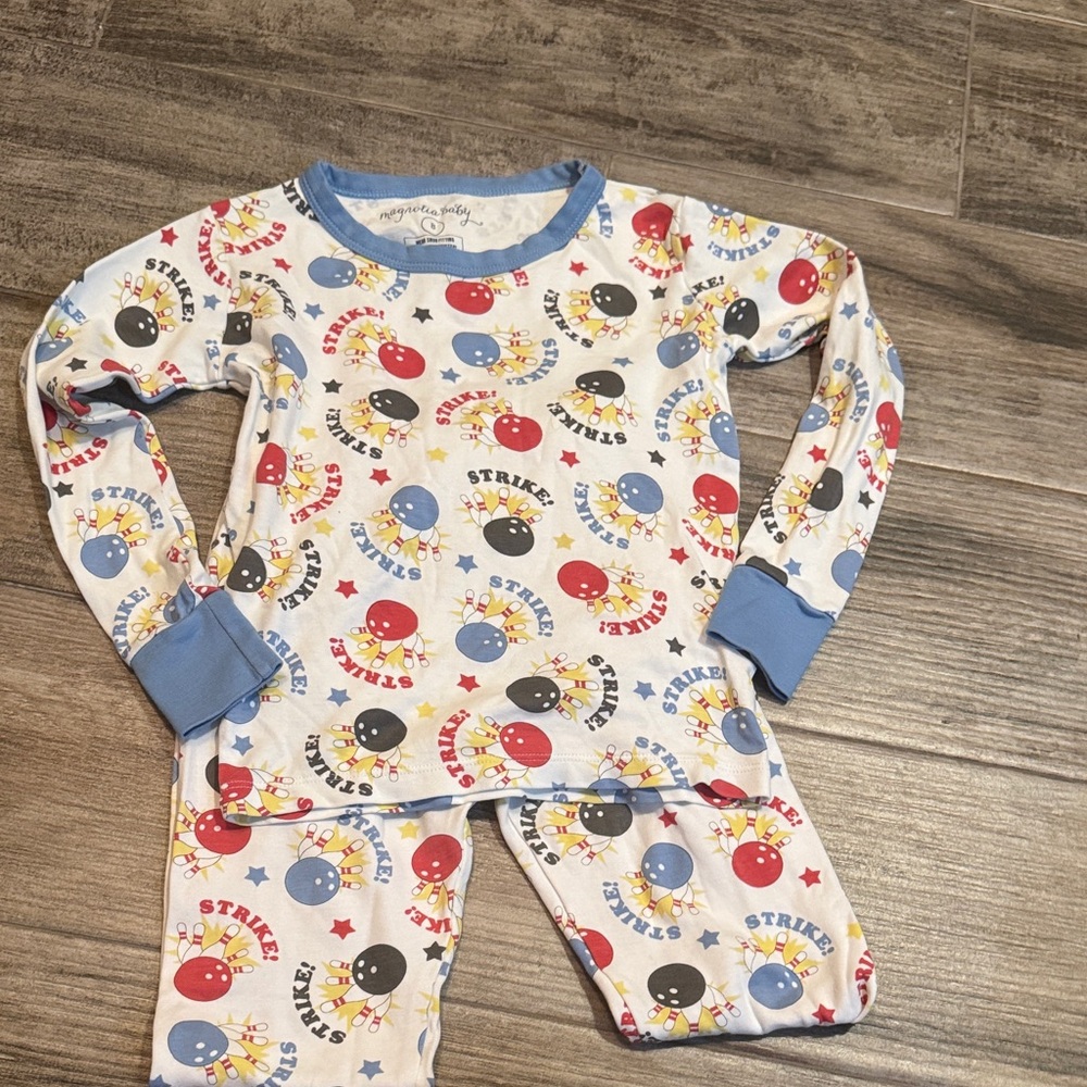 Strike Zone Kids Pajama Set - Blue and Multicolor